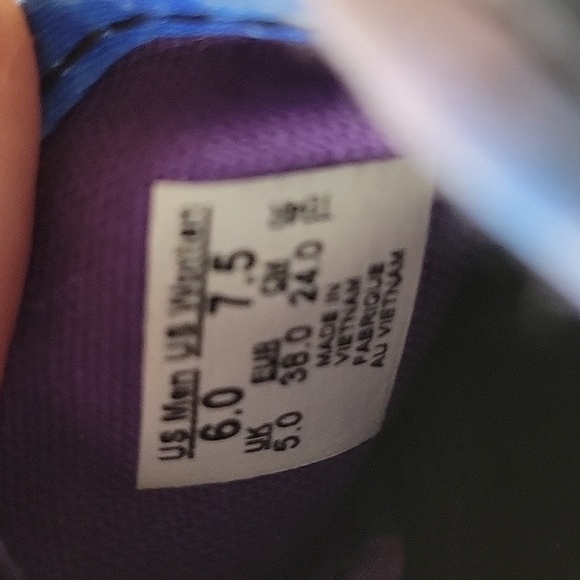 Vans Galaxy Shoes, Men's Size 6, Women's Size 7, Blue Turquoise Purple, Unisex - Picture 8 of 8